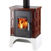 Kachlová kamna HAAS+SOHN EBOLI AL II 4-12,2kW s výměníkem černá/hnědá