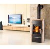 Krbová kamínka HAAS+SOHN VISBY II 3,3-10,2 kW s výměníkem černá/woodstone prestige