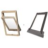 SET RoofLite solid pine dřevěné okno plus lemování TFX