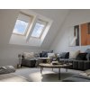 RoofLITE+Trio Pine dřevěné střešní okno
