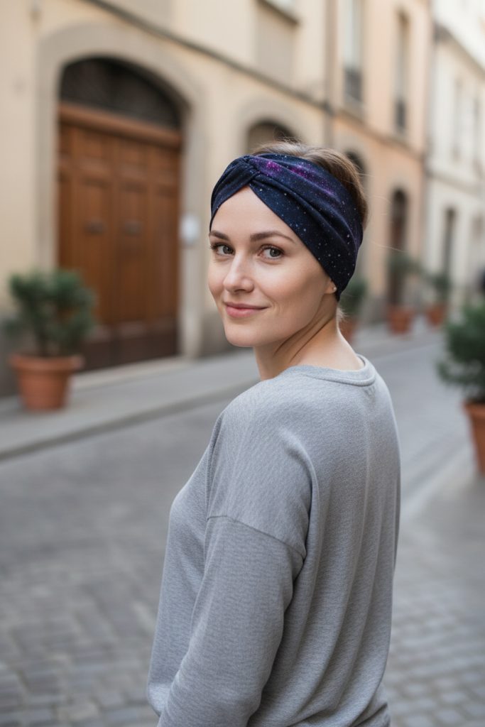 Bavlněná čelenka - GALAXIE – foto 3