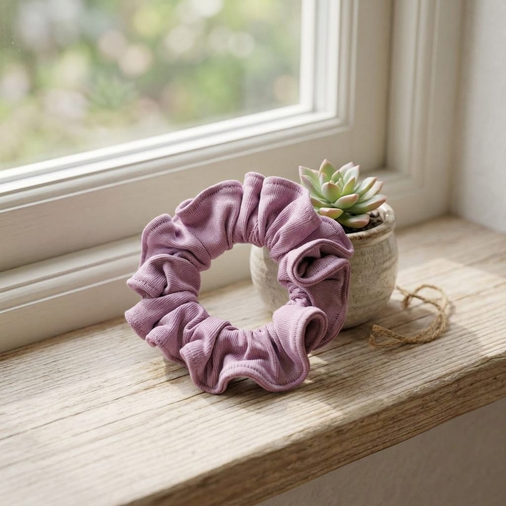 Scrunchie gumička - LILA – foto 3