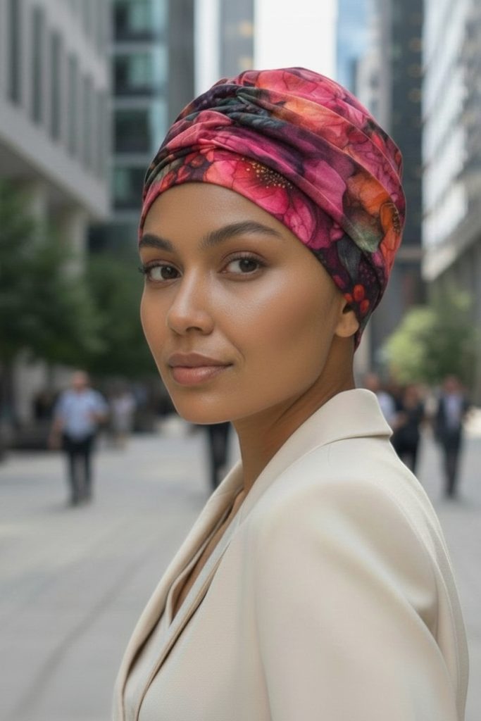 Bavlněný turban-style - ROSA SELVAGGIA – foto 2