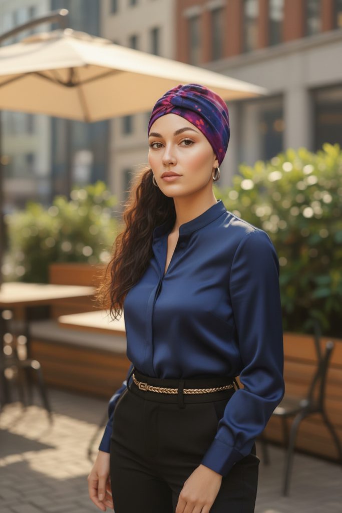 Bavlněný turban-style - SILVA – foto 4