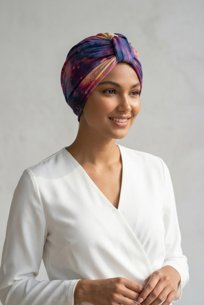 Bavlněný turban-twist - SILVA – foto 4