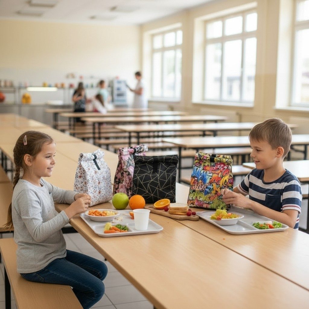 Pytlík na svačinu Zelený – foto 4