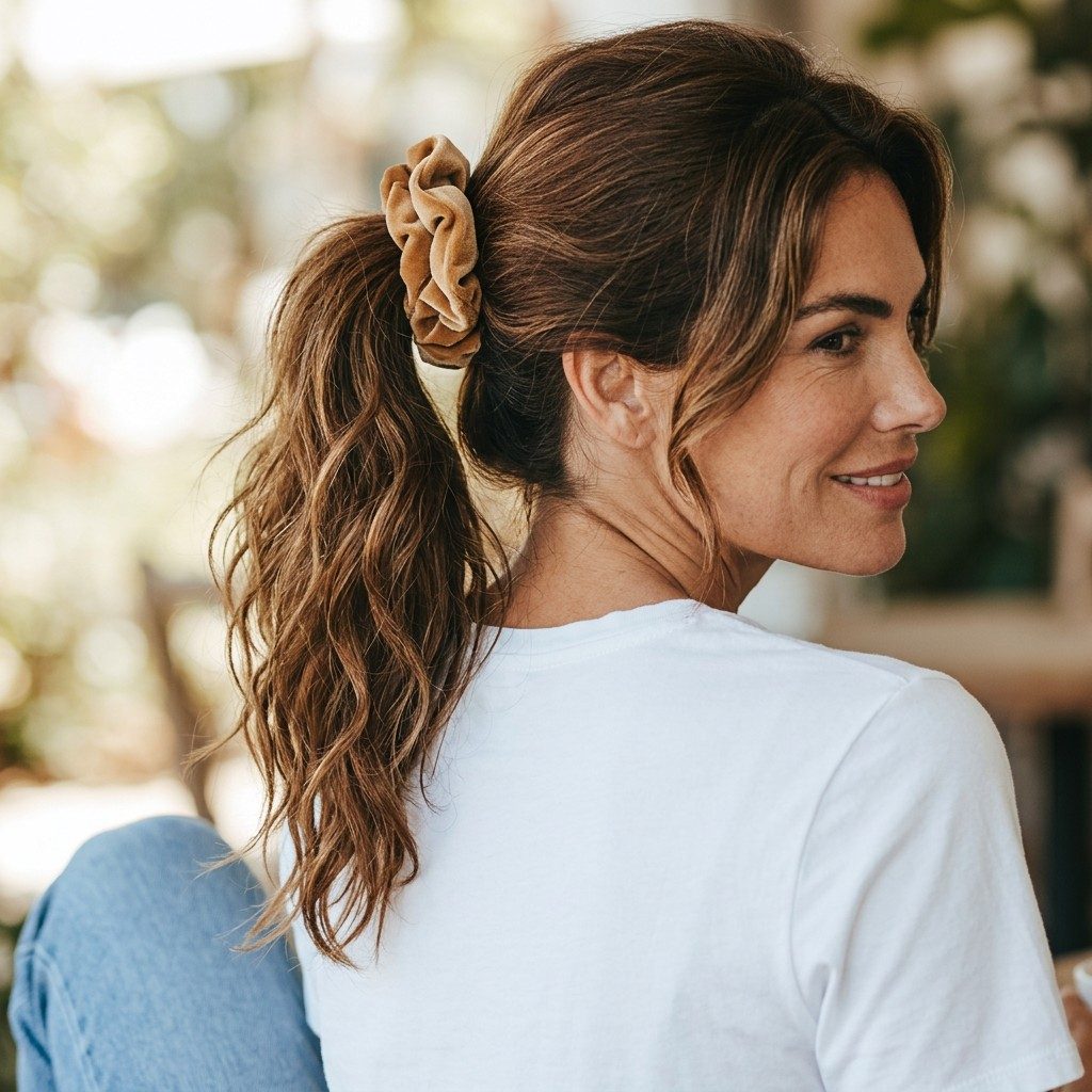 Scrunchie gumička - BLATOUCHOVÁ – foto 4