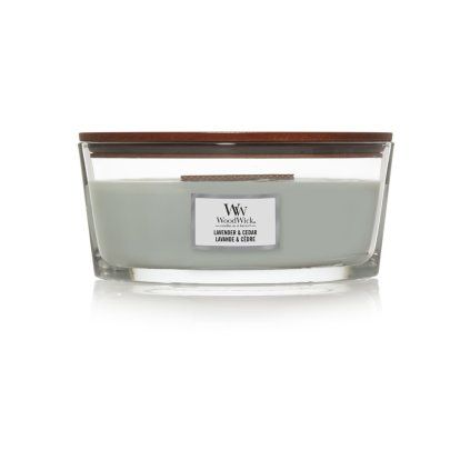 WoodWick Lavender & Cedar svíčka loď