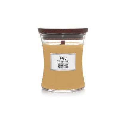 Woodwick Gilded Sands svíčka střední