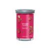 Yankee Candle red RASPBERRY SIGNATURE TUMBLER VELKÝ