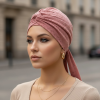 turban lux madeira lososove ruzovy ebbie 2