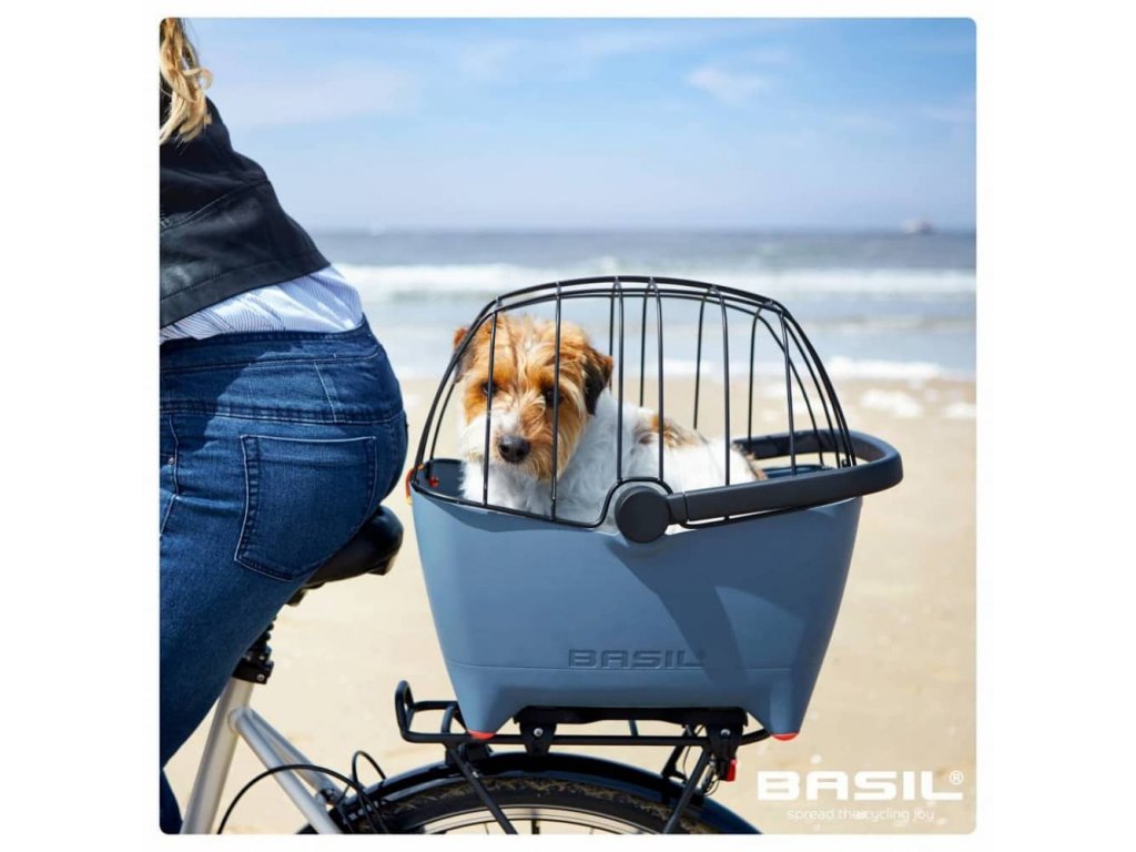 Drátěný kryt na košík na psa na kolo Basil Buddy Dog