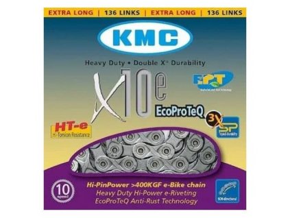 KMC řetěz X10EPT stříbrný BOX 136článků