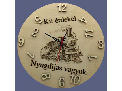 Vonatos falióra nyugdíjba vonulásra