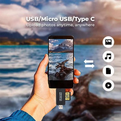 Cardnet - Univerzális SD olvasó, TF kártyák USB-vel