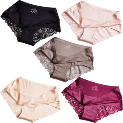 Friola - bugyi szett, női fehérnemű, csipke, 5 darab, piros, bézs, fekete, rózsaszín, barna, M-XXL (Méret EU XL)