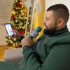 Comzie - Vezeték nélküli karaoke mikrofon beépített hangszóróval (Szín Kék)