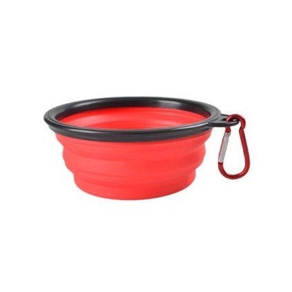 Latex hordozható etető és itató tál kutyáknak (350ML)