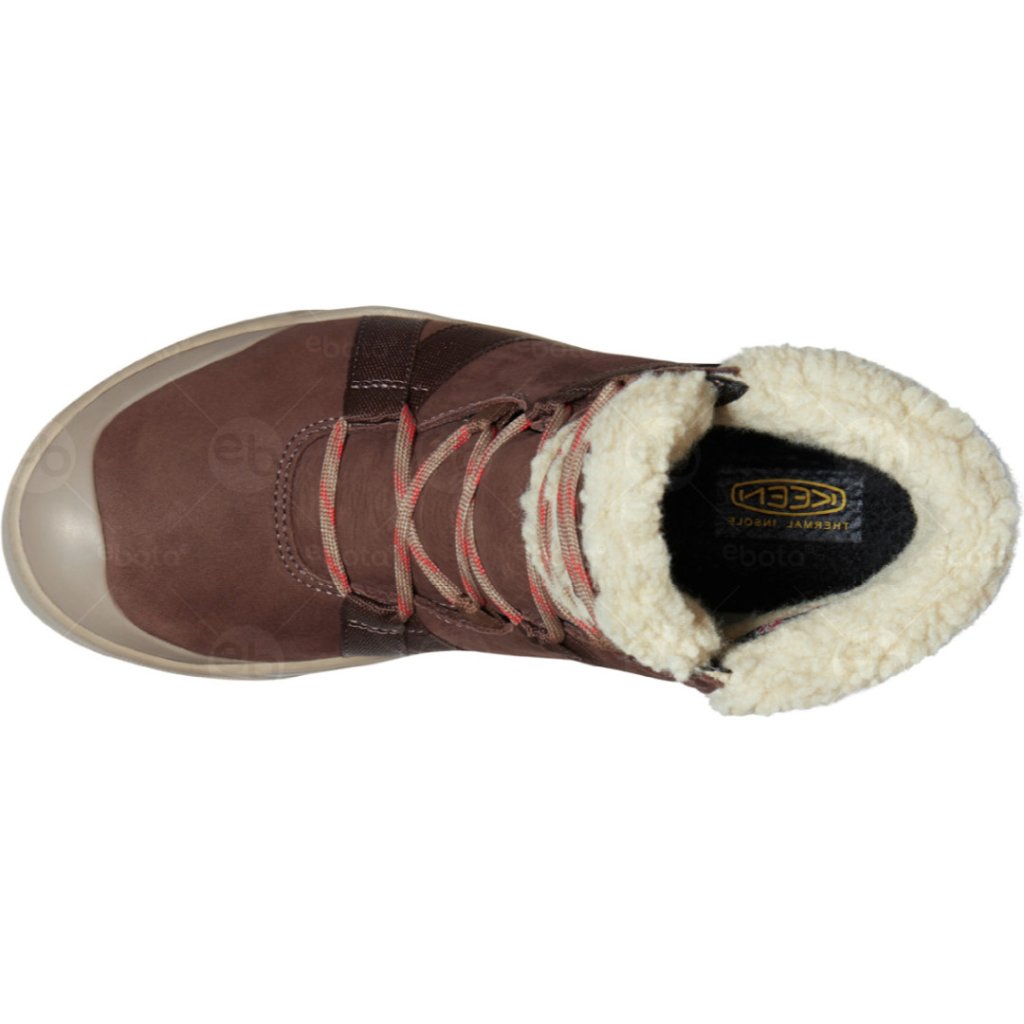 Dámské Zimní Boty Keen Elle Winter Boot WP chestnut/red clay