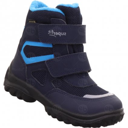 Dětské zimní boty superfit Snowcat s membránou Gore-Tex v modré barvě 1-000022-8000