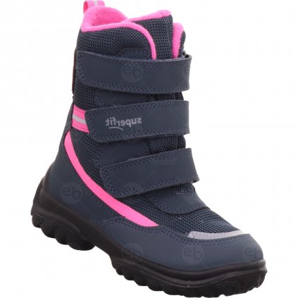 Dětské vysoké zimní boty superfit Snowcat s membránou Gore-Tex v modré barvě 1-000023-8010