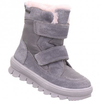 Dětské zimní boty superfit Flavia s membránou Gore-Tex Světle šedé 1-000218-2500