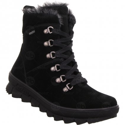 Dámské zimní boty Legero Novara šněrovací s membránou Gore-Tex černé 2-000503-0000