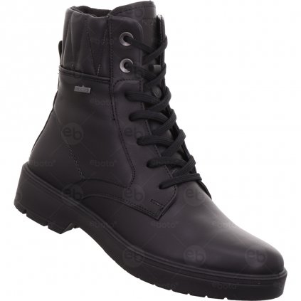 Dámské kotníkové boty Legero Mystic Schwarz (černé) s membránou Gore-Tex leštěná kůže 2-000190-0100