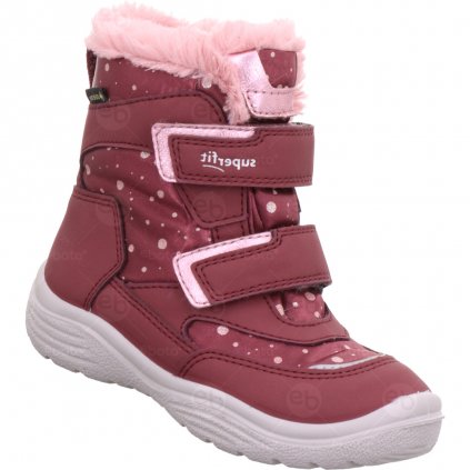 Dětské zimní boty superfit Crystal s membránou Gore-Tex růžové 1-009091-5500