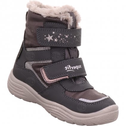 Dětské zimní boty superfit Crystal s membránou Gore-Tex šedé s béžovou 1-009098-2000