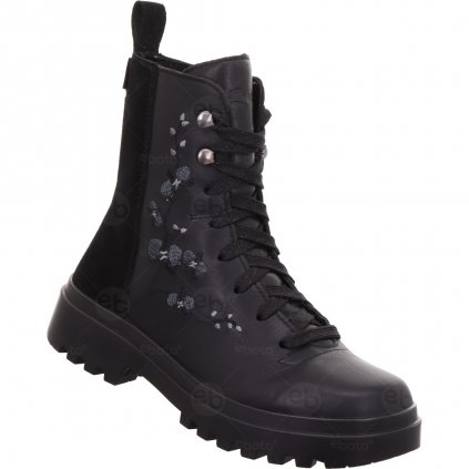 Dívčí kotníkové boty superfit Abby s membránou Gore-Tex v černé barvě 1-000602-0000