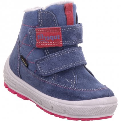 Dětské zimní boty superfit Groovy s membránou Gore-Tex modrá/růžová 1-009314-8020