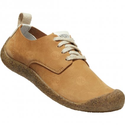 Dámské kožené polobotky Keen Mosey Derby Leather Women Apple cinnamon/Birch hnědé