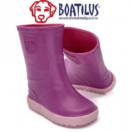 Dětské holínky Boatilus Nautic fuxia/rose