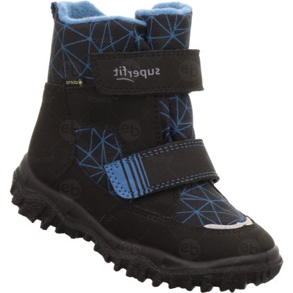 Dětské zimní boty Superfit Husky s membránou Gore-Tex Černé Modré 1-006080-0010