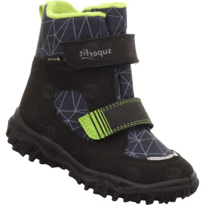 Dětské zimní boty Superfit Husky s membránou Gore-Tex Černá Modrá Zelená 1-006080-0020