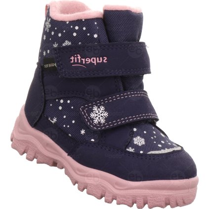 Dětské zimní boty Superfit Husky1 s membránou Gore-Tex Modrá s růžovou 1-006045-8020