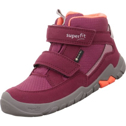 Dívčí celoroční barefit boty Superfit Trace 1-006042-5000 s membránou Gore-Tex růžové