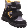 Dětské zimní boty superfit Husky1 s membránou Gore-Tex v černé se žlutou 1-000047-0020