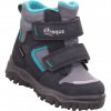 Dětské zimní boty superfit Husky1 s membránou Gore-Tex v šedé s tyrkysovou 1-000047-2010