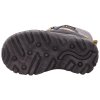 Dětské zimní boty superfit Husky1 s membránou Gore-Tex se šněrováním v šedé se žlutou 1-000048-0010