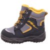 Dětské zimní boty superfit Husky1 s membránou Gore-Tex se šněrováním v šedé se žlutou 1-000048-0010