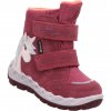 Dětské zimní boty superfit Icebird s membránou Gore-Tex v růžové barvě s jednorožcem 1-006010-5500