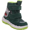 Dětské zimní boty superfit Icebird s membránou Gore-Tex v zelené barvě s čertem 1-006012-7000