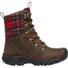 Keen Greta Boot WP Women dark brown/red plaid