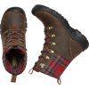 Keen Greta Boot WP Women dark brown/red plaid