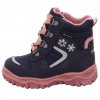Superfit Husky1 dětské zimní botičky s membránou Gore-Tex šněrovací Modré 1-000046-8010