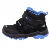Dětské kotníkové boty Superfit Jupiter s membránou Gore-Tex v černé s modrou 1-000061-0000