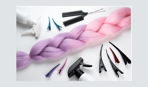 Nezbytné pomůcky pro naplétání kanekalonu