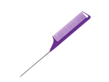 eBraid tupírovací hřeben z uhlíkového kovu s ocelovou jehlicí - Violet